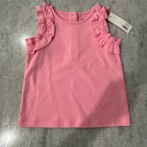 Janie and Jack Pink Ruffle Tank Top. Size 3